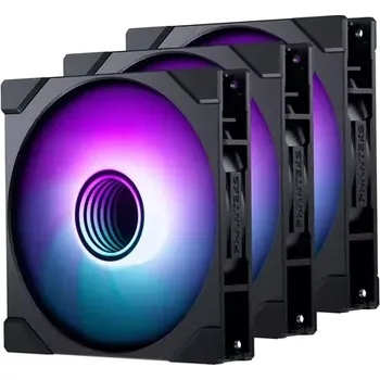 PC ventilátor PHANTEKS M25 Gen2 PWM D-RGB 3ks černá (PH-F140M25_G2_DBK01_3P)