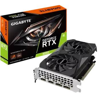 Grafická karta GIGABYTE GeForce RTX 3050 Windforce OC 6GB (GV-N3050WF2OC-6GD)