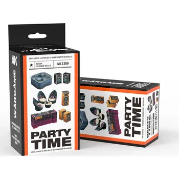 Modelářská barva AK Interactive PARTY TIME SET WARGAME (RESIN 30-35MM)