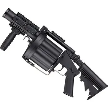 Airsoftová zbraň Šestiranný granátomet AGX-GLM - Černý