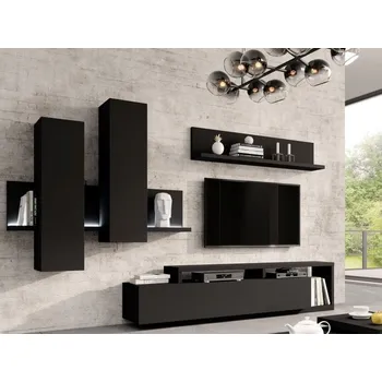Obývací stěna Obývací sestava BOTA černá matná