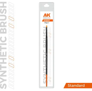 AK Interactive AK SYNTHETIC BRUSH - FLAT 1