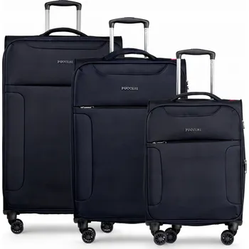 PUCCINI Sada CESTOVNÍCH KUFRŮ Měkké Kufry na Kolečkách 3v1 EM50950 1