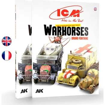 Plastikový model AK Interactive ICM - HOW TO PAINT &WEATHER WW2 TRUCKS WARHORSES - FR