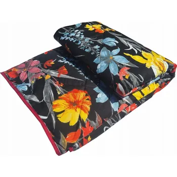 přikrývka Letní přikrývka tenká květiny léto červená 160x200 bavlněná prodyšná