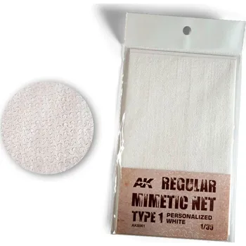 AK Interactive REGULAR CAMOUFLAGE NET Type 1 PERSONALIZED WHITE