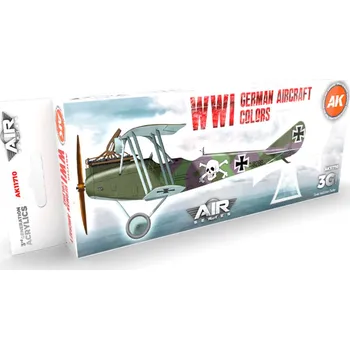 Modelářská barva AK Interactive WWI German Aircraft Colors SET 3G