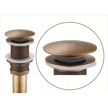 Sifon Kulatý Aqua-Tek s click-clack ventilem bez přepadu