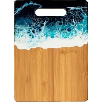 Kuchyňské prkénko Velké dřevěné prkénko na krájení, obdélníkový podnos 30 x 20 cm, bambusové