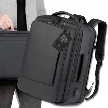 Městský batoh Cestovní taška BAD&BAGS CZARNY Do Samolotu BAGAŻ podręczny