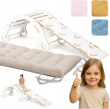 Dětská houpačka Velká Sada 3v1 Dárek k Prvním Narozeninám Pro Dítě Houpačka Klouzačka Polštář