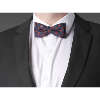 HEDVA ČESKÝ BROKÁT Motýlek PESh 700 ROŽMBERSKÁ RŮŽE tmavě modrá KRB