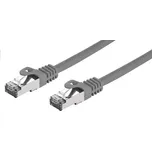 C-TECH patchcord Cat7 S/FTP 1 m šedá (8954125015345)