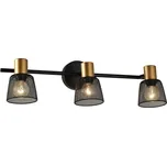 Prezent 75472 - Nástěnné bodové svítidlo DAYTONA 3xE14/40W/230V černá/zlatá