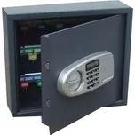 Skříňka na klíče se sejfem, 60 klíčů, elektronický zámek, 340x400x120 mm