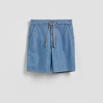 Pánské kalhoty Reserved - Džínové šortky straight - modrá - 4230C-50J - 4230C-50J-36