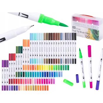 Popisovače Fixy tenké linerky, sada v pouzdře, 100 barev