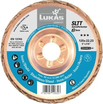 Brusný kotouč LUKAS Brusné lamelové talíře HybridPerfection 125 Ceramic4x 60, A27201250600044