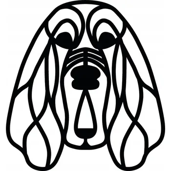 Obraz Nástěnná dekorace Bloodhound pes ozdoba na zeď obraz prolamovaný