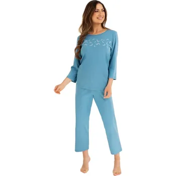 Dámská móda Dámské pyžamo REGINA 724 modrá M 0