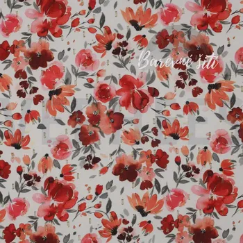 Viskoza, Vlčí máky světlé s lurexovou výšivkou (E) (Trendy viskózové šatovky)