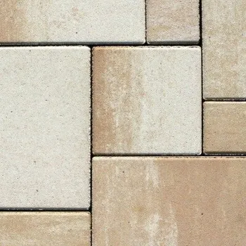 Dlažba Semmelrock Citytop Elegant Kombi 60 mm bíložlutokaramelová