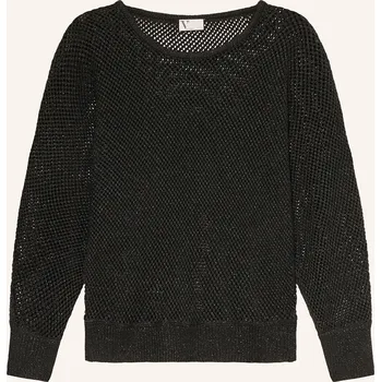 Dámský svetr V By Vera Mont Dámský Svetr S Třpytivou Přízí, černá, 38