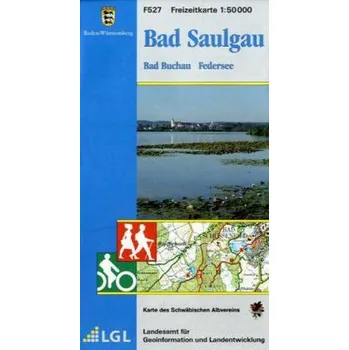 Topographische Freizeitkarte Baden-Württemberg Bad Saulgau, Bad Buchau, Federsee