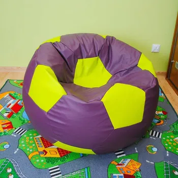 Taburet Sedací vak - míč 80 cm - fialová + zelená