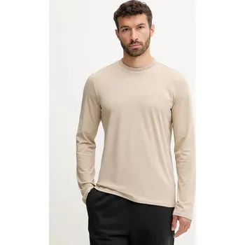 Dámské oblečení Bavlněné pyžamové tričko s dlouhým rukávem Guess U5RI00.KCAM1 béžová 80X, vel. S