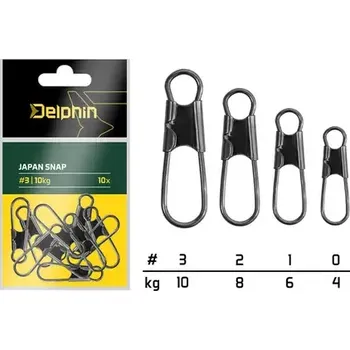 Delphin Karabinka Japan snap Velikost 3 10kg 10ks (101003558)