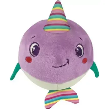 Hračka pro kojence Clementoni BABY Plyšový míček Narval s chrastítkem (17683)