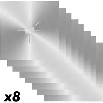 MSV ALI sada 8 ks hliníkových krytů na sporák 26 x 26 cm (3700281101324)