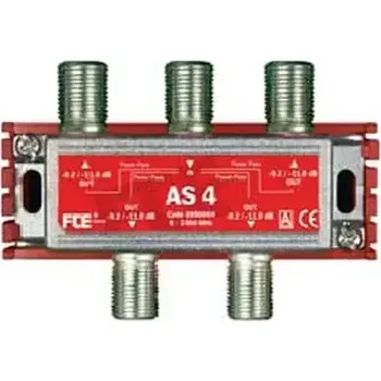 Elektronika FTE rozbočovač AS 4, rozsah 5-2400 MHz, F-konektor (PIPFT13002)