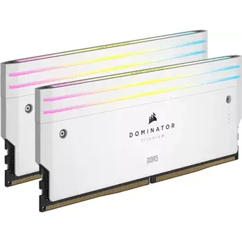 Operační paměť Corsair Dominator Titanium White 32GB (2x 16GB) DDR5 7000MHz (CMP32GX5M2X7000C34W)