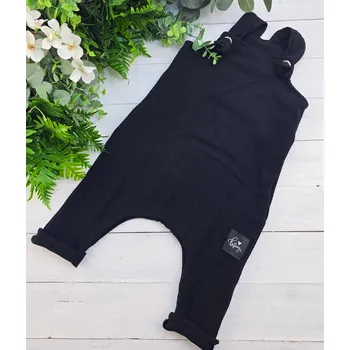 Kulišárny Laclové kalhoty mušelín BLACK VELIKOST: 74