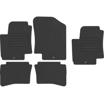 autokoberec Velurové autokoberce Edecor, sada 5 kusů
