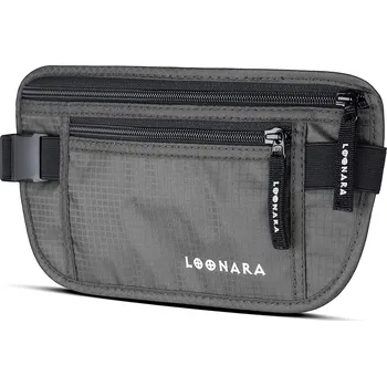 Opasek Ploché RFID pouzdro na opasek šedé – bezpečný společník na cesty (25x13x13 cm)