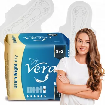 Menstruační vložka Vložky s křidélky Vera 10 kusů
