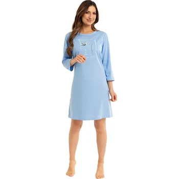 Dámské noční prádlo Noční košile REGINA 166 modrá M 0