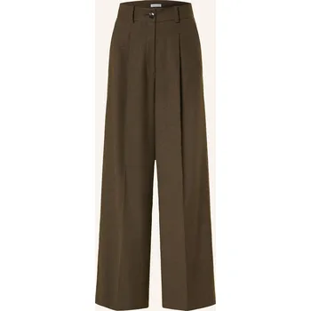 Dámské kalhoty Mrs & Hugs Dámské Marlene Kalhoty, tmavě hnědá, 34