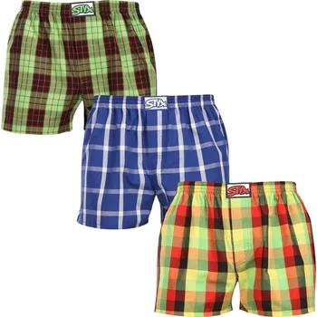 Trenýrky 3PACK pánské trenky Styx klasická guma vícebarevné (3A110406) M Možnost vrácení zboží ZDARMA do 120 dnů!