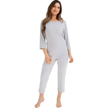 Dámské pyžamo Dámské pyžamo REGINA 724 světlá melanž M 0