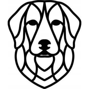 Obraz Nástěnná dekorace Zlatý retrívr pes - nástěnná dekorace, obraz s prořezávaným vzorem