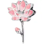 For Silver Stříbrný korálek ve tvaru růžové květiny – Stříbro 925