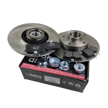 Brzdový komplet Brzdy kotouče a desky zadní RENAULT CLIO IV MEGANE III SCENIC III - s ložiskem