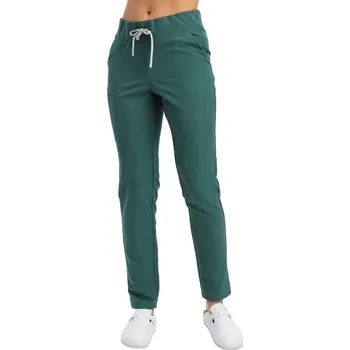 Zdravotnický oděv Dámské kalhoty, Elegant Stretch, lahvově zelená, XS