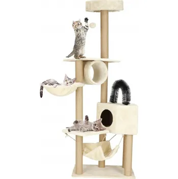 Škrabadlo pro kočky - Domeček Lux 7 pater 154 cm SPRINGOS PA1044