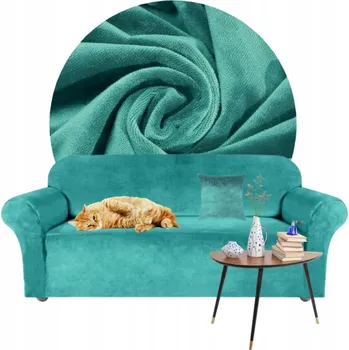 Napínací potah Potah na pohovku (kanape) Domidekor modrý