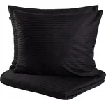 Povlečení AGNES saténové černé 160x200 + 2*70x80 cm HOMLA